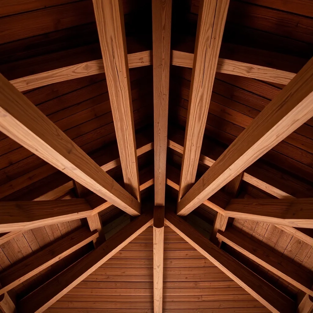 Jak wygląda strop drewniany