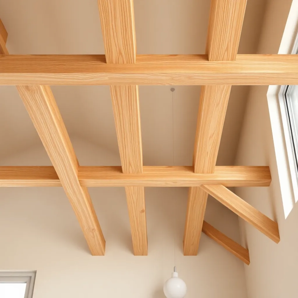 Jakie belki na strop drewniany 6m