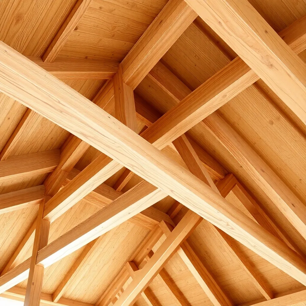 Jakie belki na strop drewniany 7m