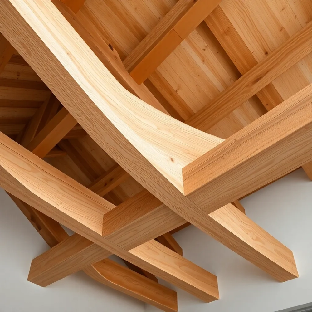 Jakie belki na strop drewniany 8m