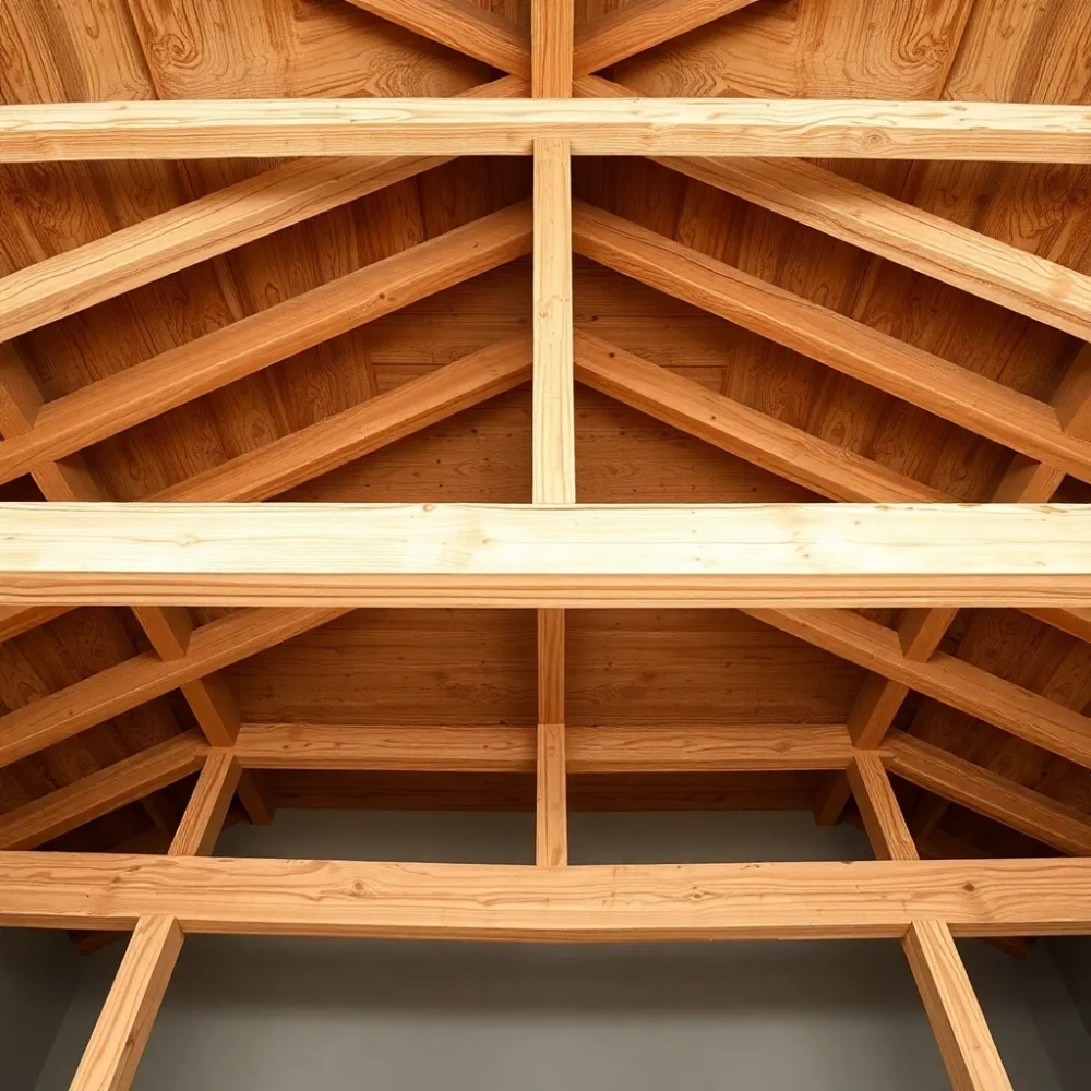 Jakie belki na strop drewniany 9m