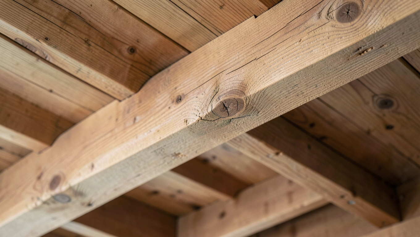 jakie drewno na strop drewniany
