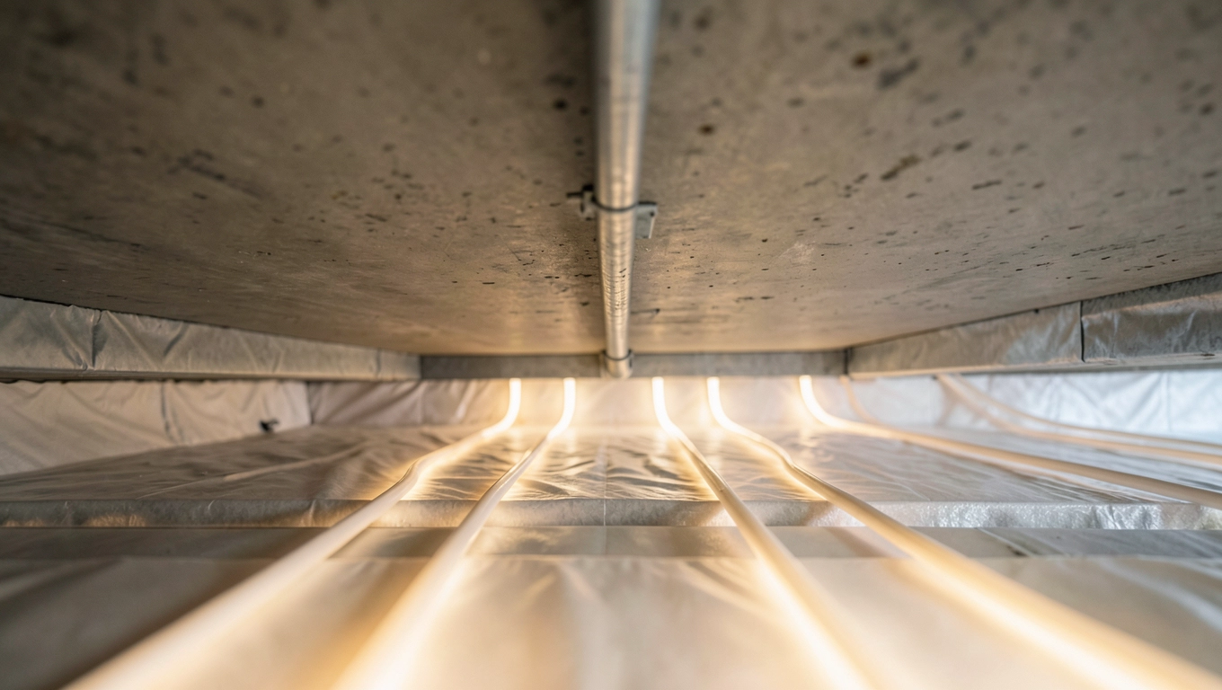 ogrzewanie podłogowe na stropie betonowym