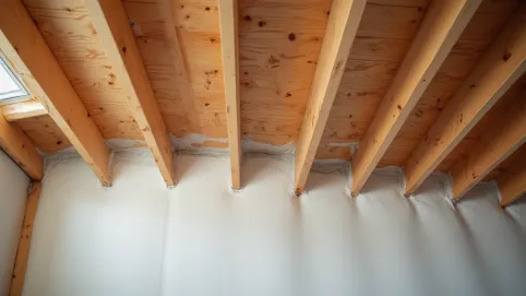 jaka folia na strop drewniany