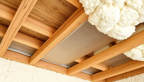 Jaka folia pod wełnę mineralną na strop drewniany