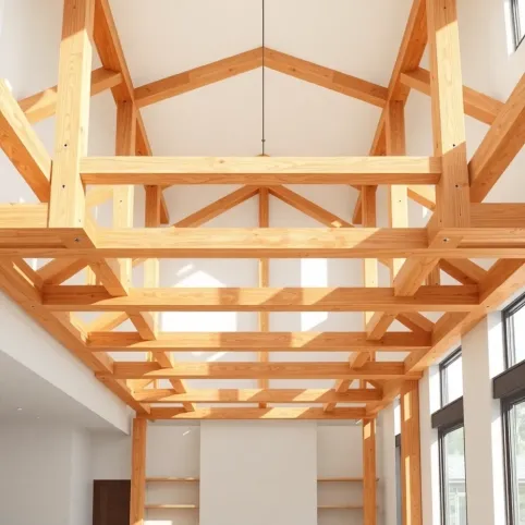 Jakie belki na strop drewniany 5m