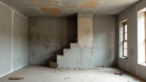 Montaż schodów strychowych w stropie betonowym