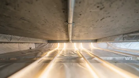 ogrzewanie podłogowe na stropie betonowym