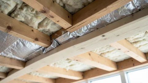 strop drewniany warstwy